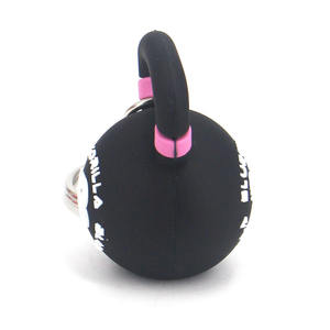 Mini Kettlebell Porte-clés Noir Rose PVC Pendentif Poids Simulé Accessoire Sac à Dos Voiture Logo Personnalisé Pris en Charge - Product Image 5