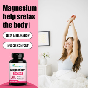 Tabletas de Magnesio de Primera Calidad, Suplemento Herbal Personalizado, Contiene 500 mg de Magnesio, Favorece la Relajación Muscular - Product Image 6