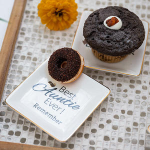 Plat à bibelots en céramique pour la mère, plateau à bijoux et porte-bague pour maman, meilleurs cadeaux, porte-bague pour la sœur - Product Image 4