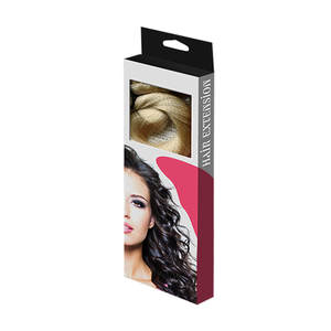 Paper Cardboard Hair Extension Packaging Box Wig Package Box
