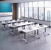 Table de conférence pliante et chaise combinaison double bureau activité épissage table longue mobile