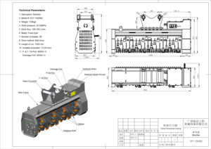 Forestry machines Trench Brush Trench Excavator Tree Wood Cutting Trench Machine 1.5m width Hydraulic Forestry Mulcher - Product Image 6