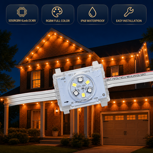 Lumières de Noël personnalisées 48V Rgb Rgbw 6 Led Point Lights IP68 étanches pour l'extérieur et l'intérieur, installation permanente - Product Image 1