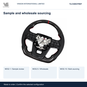 Volante de Fibra de Carbono para Toyota Land Cruiser, Configuración Seleccionada con Centro Abierto TLC300CFREF - Product Image 5