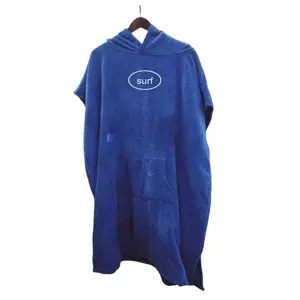 Surf Poncho Changing Robe Cotton Adult Hooded Towel Changing Poncho Towel