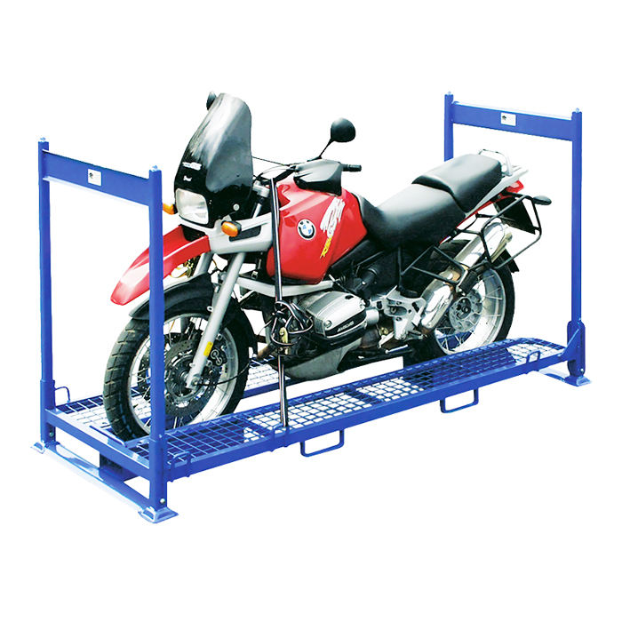 Stackable Motorcycle Pallets Durable Efficient Storage