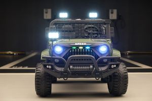 Детский электромобиль четырехколесный внедорожный полноприводный игрушечный автомобиль с дистанционным управлением с подсветкой и музыкой - Product Image 6