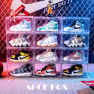 Scatola per <span class=keywords><strong>Scarpe</strong></span> Magnetica Impilabile Trasparente in Plastica Acrilica Organizzatore Domestico Portascarpe - Product Image 3