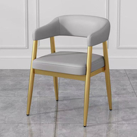 Meubles de restaurant modernes, canapé en bois et métal doré avec coussin en éponge douce pour les salons de thé et les cafés