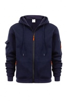 Herren Smart Casual Übergrößen O-Ausschnitt Reißverschluss-Hoodie Velours Spandex/Baumwolle Atmungsaktiv Regular Fit Herbst