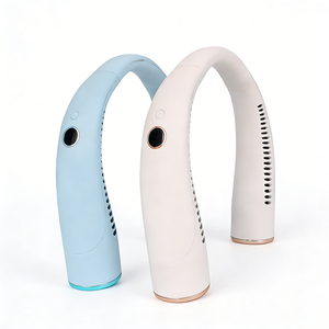 Ventilador de Cuello Portátil sin Aspas con Ventilación Inclinada, Pantalla LED Digital, 3 Velocidades, USB, Batería, para RV y Hogar - Product Image 4