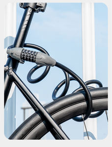 Candado de acero para casco de bicicleta Xunting de 150cm, <span class=keywords><strong>Cable</strong></span> fino portátil, combinación de números inteligentes, candado inteligente para casco de bicicleta para motocicletas - Product Image 6