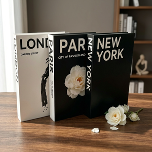 Magnetic Decorative <b>Book</b> <b>Box</b> Fake <b>Book</b> Display Case Paperboard Printed Desk Ornament Home Decoration - Product Image 2