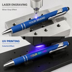 Corporate Activity Business <b>Gift</b> Metal Fancy Promotional Custom Logo Printed Rubber Coated Ballpoint <b>Pen</b> - Product Image 4