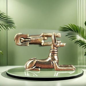 KI tengqiao - Figura decorativa retro de <span class=keywords><strong>perro</strong></span> reclinado con baño de cobre para la prosperidad, coleccionables chinos de los doce signos del zodiaco, juego de té - Product Image 1