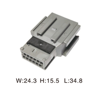 Conector automotriz de plástico eléctrico, conector automático de arnés de cables hembra, 2 unidades