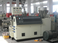 Meilleur prix d'usine ligne de Machine de production de persiennes de panneau de charbon de bois PS noyau de boîte de vitesses de moteur de conception à vis unique pour profil de feuille