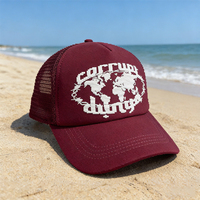 Casquette Trucker Décontractée de Haute Qualité à 5 Panneaux en Mousse/Denim/Velours/Corduroy, Visière Plate, Dos en Maille, Structurée, Unisexe, Logo Personnalisé