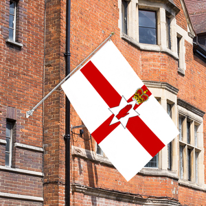 3x5Ft High Quality Triple/Double Layer Plus Blackout Cloth 100D Polyester Fabric Country Flag Ulster Country - Product Image 5