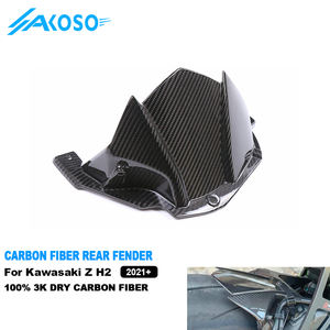 AKOSO Garde-boue arrière de moto en fibre de carbone sèche 3K pour Kawasaki <span class=keywords><strong>Z</strong></span> <span class=keywords><strong>H2</strong></span> <span class=keywords><strong>2021</strong></span> 2022 2023 2024 - Product Image 1