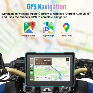 Moniteur Tactile Moto 5 Pouces Sans Fil <span class=keywords><strong>Android</strong></span> <span class=keywords><strong>Auto</strong></span> Carplay Navigation Caméra Embarquée - Product Image 5