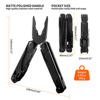 OEM 16 en 1, pince multifonction tactique portable de haute qualité pour l'extérieur, pince combinée, pince multifonction pliable pour le camping