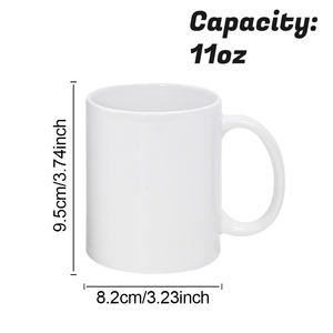 Tazas de Cerámica Blancas para Sublimación RTS de 11 oz, Taza de Café para Sublimación en Caja de Espuma Individual, 36 Piezas/Caja - Product Image 2