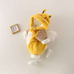 2025 pagliaccetto <span class=keywords><strong>per</strong></span> maglione caldo foderato in pile <span class=keywords><strong>per</strong></span> neonato con cappuccio - Product Image 2