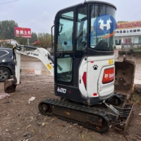 Mini-excavatrice Bobcat E20 d'occasion en bon état, 2 tonnes, hydraulique, sur chenilles, faible nombre d'heures de travail, pour la construction, à vendre