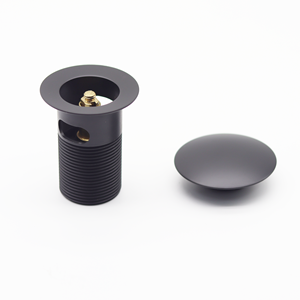 أسود الحنفية زر المنبثقة حوض غسيل إضاعة التوصيل تجاوز غطاء للصرف للحمام - Product Image 3