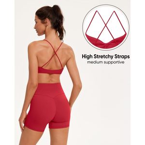 Sports <b>Bras</b> For Women Crisscross Straps <b>Open</b> Back Yoga Breathable Gym Workout Top - Product Image 4