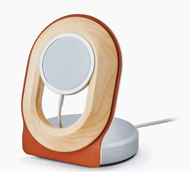 Walnut-colored Wooden Mobile Phone Stand Charging Display Stand Portable Lazy Storage Desktop Rack
