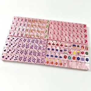 Set Mahjong Akrilik Modern Motif Mutiara Air Bergelombang Gaya Berkuda Amerika untuk 4 Pemain, Hadiah Pesta Rumah - Product Image 6