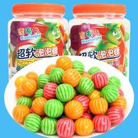 En vrac Rond En Forme De Pastèque Bubble Gum Fruit Aromatisé Chewing Gum Boîte Bouteille Sac Emballage Café Fruité Lait Chocolat Saveurs