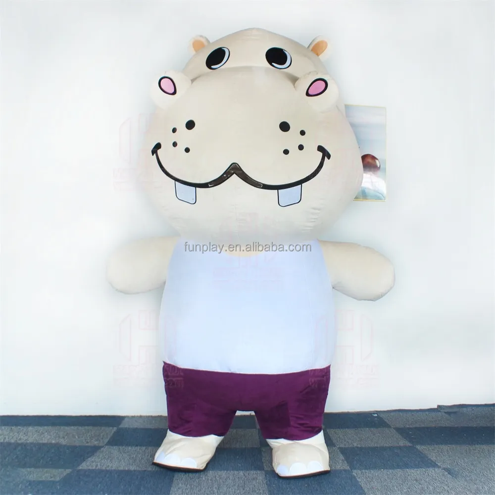 Publicidade mascote cosplay inflável 2 m/2.6 m personalizado animal leite vaca elefante urso coala andando mascote traje para a festa