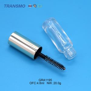 Tube de mascara, eyeliner et gloss transparents miniatures écologiques personnalisés avec pinceau, fournisseur d'emballages 4ML - Product Image 4