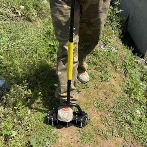 Outil d'aération de pelouse manuel, motoculteur de sol, oxygénateur de verger, aérateur de jardin à économie d'effort, noir/jaune - Product Image 1