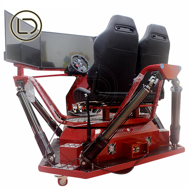 LeaderDream Amusement Park Racing Arcade Game Machine 3 Screen 360 Degree 6dof F1 Racing Simulator Car Driving in Mall