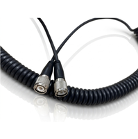 Cable coaxial TNC RG58 con muelle, cable de muelle blindado para transmisión de señal de radiofrecuencia, arnés de cable en espiral personalizado para pruebas