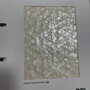 मुक्त वॉलपेपर पैनल घर सजावट हस्तनिर्मित प्राकृतिक मोती की माँ वॉलपेपर घर की सजावट के लिए - Product Image 2