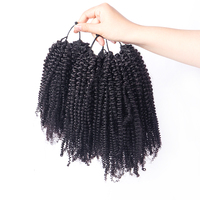Super Septembre : Extensions de cheveux humains à boucles nouées à la main, cuticules alignées, légères et réutilisables pour usage en salon