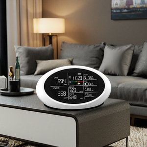 고정밀 공기질 측정기 TVOC PM2.5 PM1.0 PM10 CO2 감지기 실내용 가정용 공기질 모니터 - Product Image 4