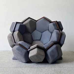 Fauteuil Modulaire Créatif Fait Main de Luxe Nordique Moderne pour Hôtel, Villa, Chambre à Coucher - Modèle <span class=keywords><strong>Quartz</strong></span> - Product Image 4