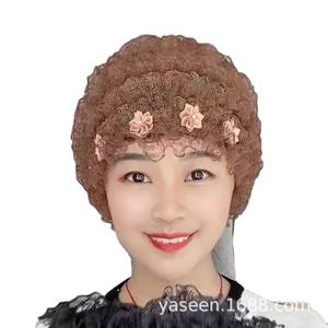 Nouveau design 2022 – Voile musulman européen et américain en dentelle pour femme, chapeau en velours - Product Image 1