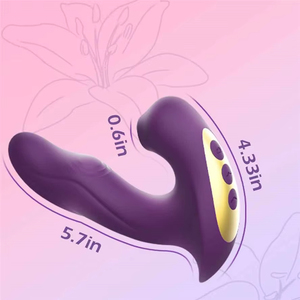 Nuevo Vibrador de Doble Cabeza para Mujeres con 10 Modos de Vibración, Juguete Sexual con Función de Succión y Vibración - Product Image 6