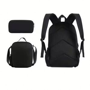 <b>Lunch</b> Pencil <b>Bag</b> Sublimation Blank School <b>Backpack</b> 3 Pcs Sets Design - Product Image 4