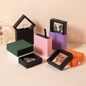 Custom Luxury Sliding Box Small Cardboard Jewelry Packaging Box Pink Rigid Hard Paper Drawer Gift Box With Logo
