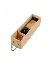Boîte à champagne Boîte cadeau à vin en bois Éclairage LED Emballage de stockage de vin en panneau dur LOGO personnalisé