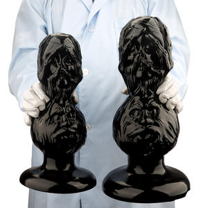 ชุดเซ็กส์ทอยแบบเสียบก้นขนาดใหญ่พิเศษ ดิลโด้หนา ปลั๊กก้นขนาดใหญ่ สีดำ กันน้ำ ขนาด S/L สำหรับผู้หญิงและผู้ชาย พร้อมจุกดูดสุญญากาศแรงพิเศษ - Product Image 3