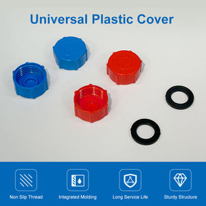 Couverture universelle en plastique durable pour l'entrée/sortie du chauffe-eau de camping-car avec filetage antidérapant et compatibilité solaire - Product Image 2